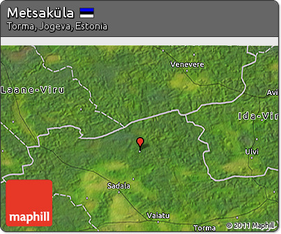Satellite 3D Map of Metsaküla