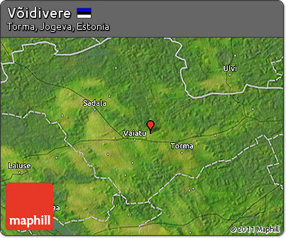 Satellite 3D Map of Võidivere