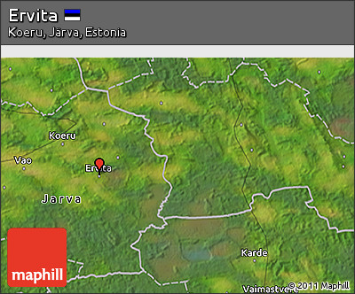 Satellite 3D Map of Ervita