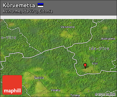 Satellite 3D Map of Kõrvemetsa