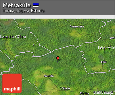 Satellite 3D Map of Metsaküla