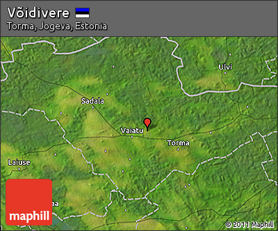 Satellite 3D Map of Võidivere