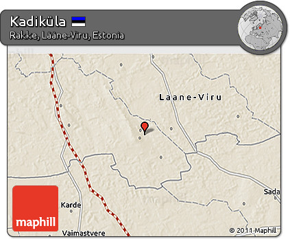 Shaded Relief 3D Map of Kadiküla