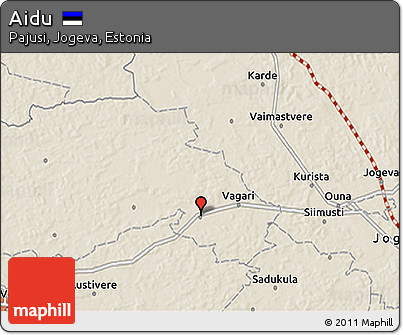 Shaded Relief 3D Map of Aidu