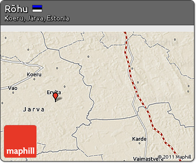 Shaded Relief 3D Map of Rõhu