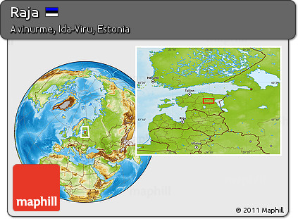 Physical Location Map of Raja
