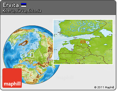 Physical Location Map of Ervita