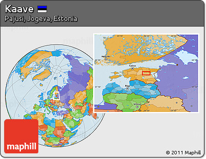 Political Location Map of Kaave