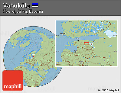 Savanna Style Location Map of Vahuküla