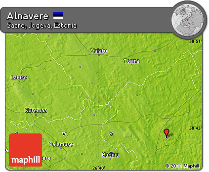 Physical Map of Alnavere