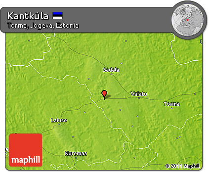 Physical Map of Kantküla