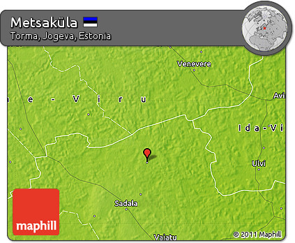 Physical Map of Metsaküla