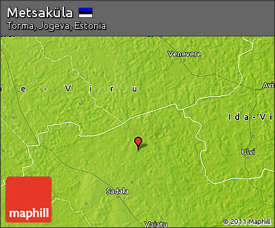 Physical Map of Metsaküla