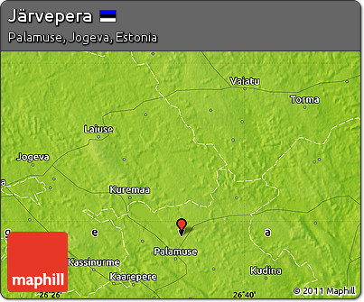 Physical Map of Järvepera