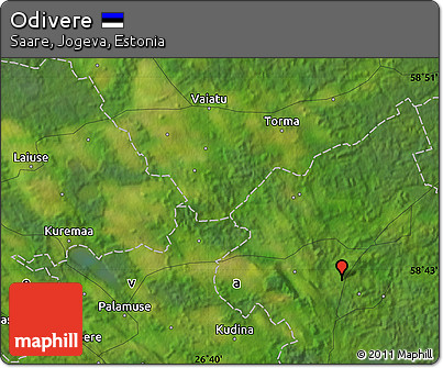 Satellite Map of Odivere
