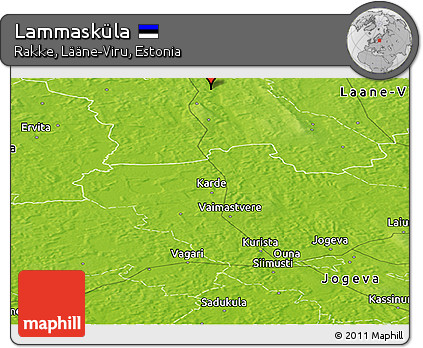 Physical Panoramic Map of Lammasküla