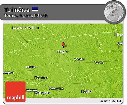 Physical Panoramic Map of Tuimõisa