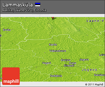 Physical Panoramic Map of Lammasküla