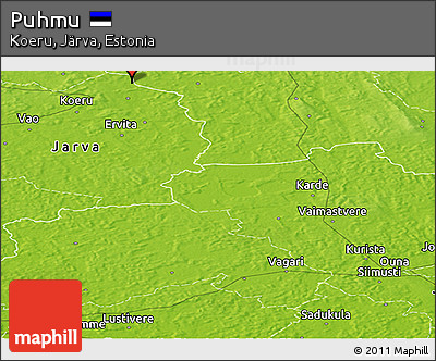 Physical Panoramic Map of Puhmu