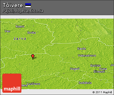 Physical Panoramic Map of Tõivere