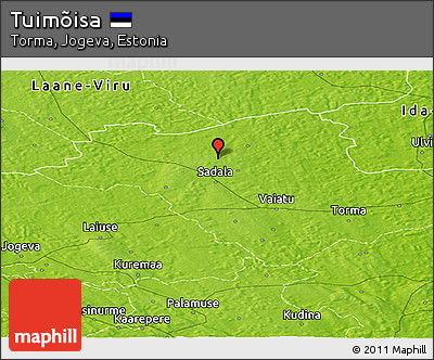 Physical Panoramic Map of Tuimõisa