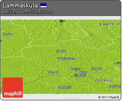 Physical Panoramic Map of Lammasküla