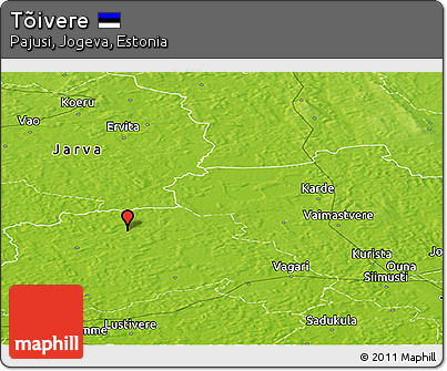 Physical Panoramic Map of Tõivere