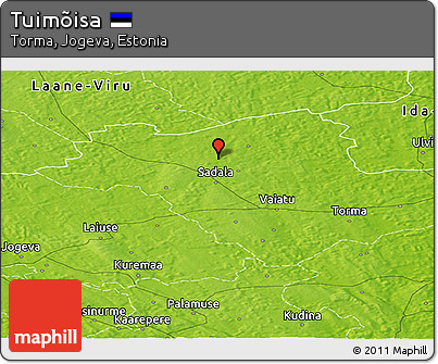 Physical Panoramic Map of Tuimõisa