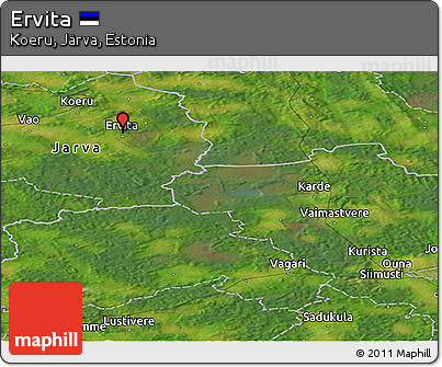 Satellite Panoramic Map of Ervita
