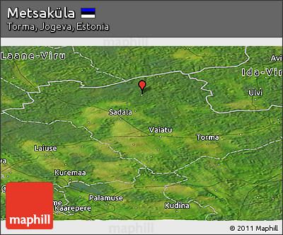 Satellite Panoramic Map of Metsaküla