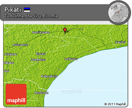 Physical 3D Map of Pikati
