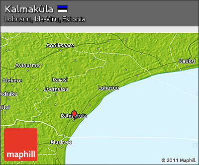 Physical 3D Map of Kalmaküla