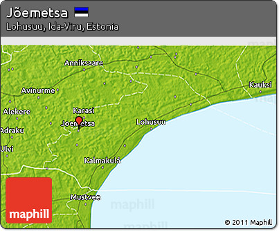 Physical 3D Map of Jõemetsa