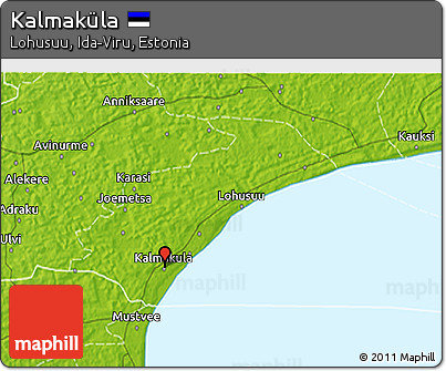 Physical 3D Map of Kalmaküla