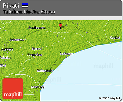 Physical 3D Map of Pikati