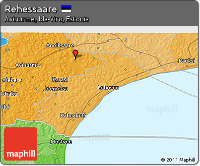 Political 3D Map of Rehessaare