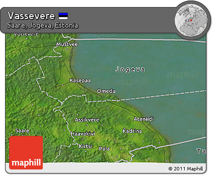Satellite 3D Map of Vassevere