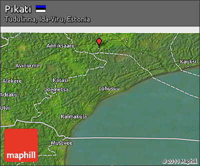 Satellite 3D Map of Pikati