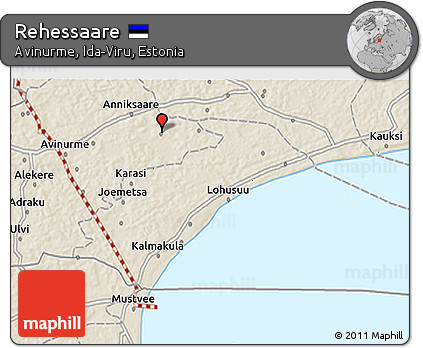 Shaded Relief 3D Map of Rehessaare