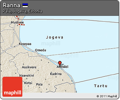 Shaded Relief 3D Map of Ranna