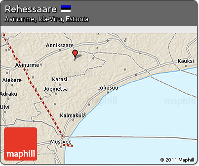 Shaded Relief 3D Map of Rehessaare