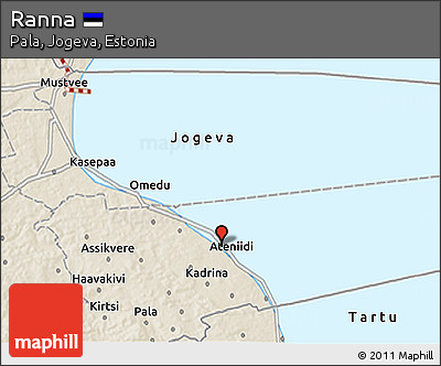 Shaded Relief 3D Map of Ranna