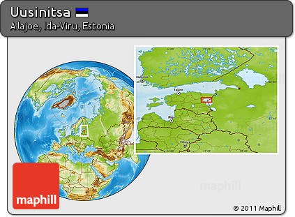 Physical Location Map of Uusinitsa