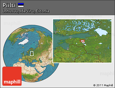 Satellite Location Map of Piilsi