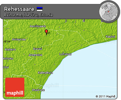 Physical Map of Rehessaare