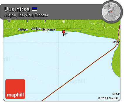 Physical Map of Uusinitsa