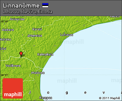 Physical Map of Linnanõmme