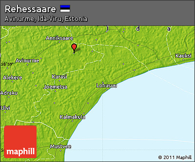 Physical Map of Rehessaare