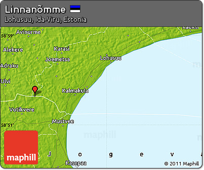 Physical Map of Linnanõmme
