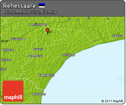 Physical Map of Rehessaare